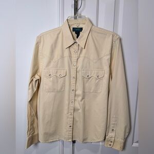 Ralph Lauren vintage Cream Button Down Shirt